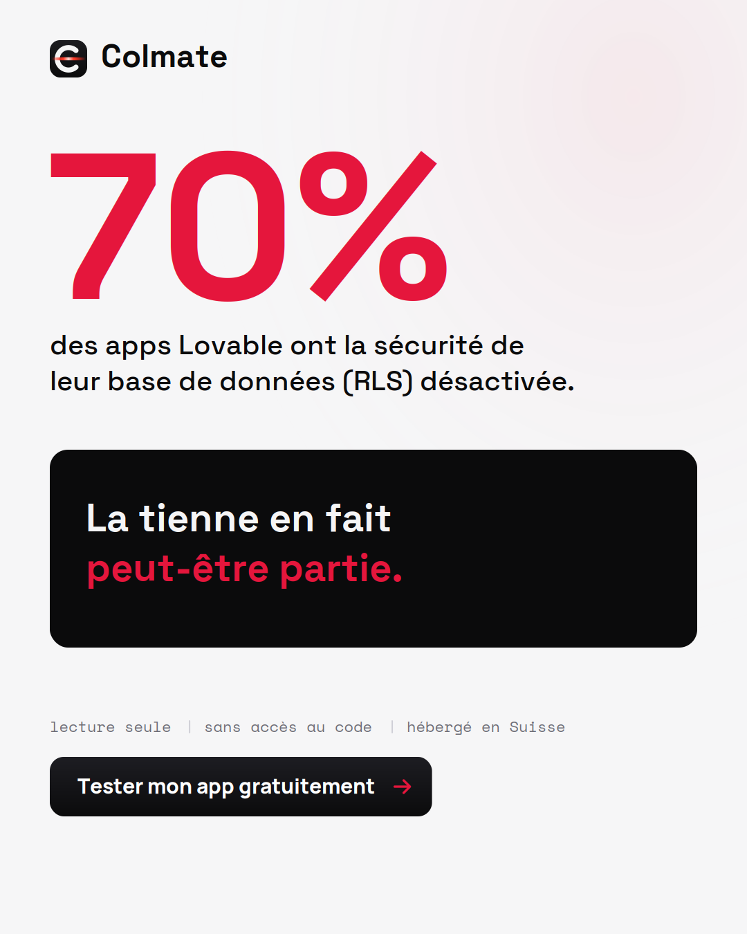 Checklist sécurité avant de déployer ton app vibe-codée